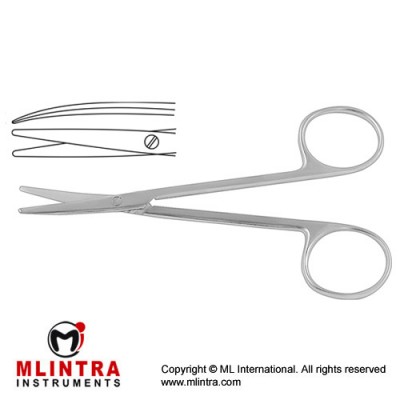 Metzenbaum Dissecting Scissor / Opreating Scissor Straight - Blunt/Blunt Stainless Steel, 15.5 cm - 6"